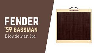 Fender '59 Bassman LTD 4x10 45-watt tube combo amp  (Blondeman) John Mayer Signature Stratocaster 