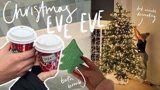 Christmas Eve EVE! Last minute decorating + cozy night in! VLOGMAS DAY 23