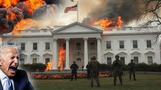 13 minutes ago! The US presidential palace in Washington was bombarded by Russian Yak-141 jets!