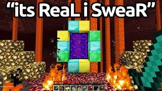 The Most HILARIOUS FAKE Minecraft SPEEDRUNS...