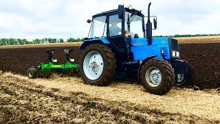 Оранка на 30 см хвате?Мтз 892  плуг veles agro pon 3+1 український Lemken