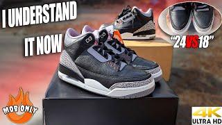 I UNDERSTAND IT NOW 2018 Air Jordan 3 Black Cements Are Better Than The 2024