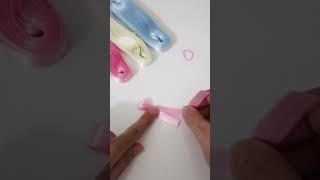 DIY Easy Ribbon Bow Tutorial  #shorts