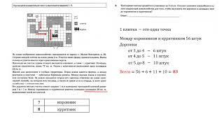 ОГЭ 2020. Математика. Задания 1-5.  План домохозяйства (участка) (5 задание с плиткой)
