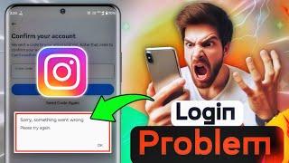 Instagram login problem sorry something went wrong please try again, Instagram password reset error