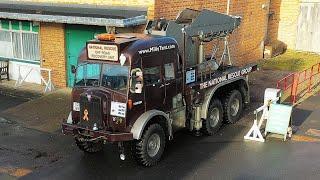 Miss Milly Tant an AEC Militant mk1 Recovery Vehicle - Goes for a drive around Brooklands.