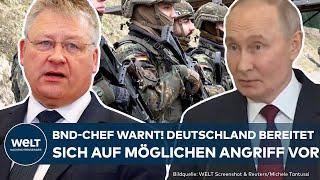 RUSSLAND: BND-Chef warnt vor Putins wachsender Aggression! Deutschland erstellt nun Bunkerplan