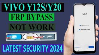 Vivo Y20/Y12s Frp Bypass Not Work New security 2024 Google Account Unlock