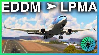 MSFS LIVE | *UPDATED* PMDG 737-800 | Madeira Landing! | Munich (MUC)  Madeira (FNC) | #msfs2020