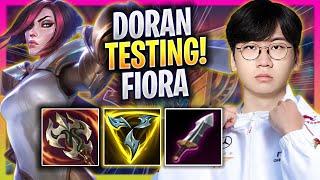 DORAN TESTING FIORA TOP IN KOREA SOLOQ! - T1 Doran Plays Fiora TOP vs Riven! | Season 2024