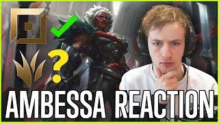 Nemesis reacts to NEW CHAMP AMBESSA! Ability Reveal!