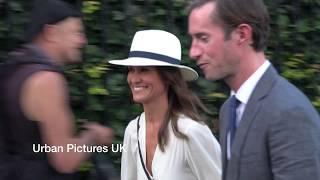 Pippa Middleton & James Matthews all smiles as they leave Wimbledon