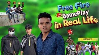 Free Fire ll Gameplay ll in Real Life ll amit ff comedy 