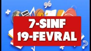 Online maktab, Online darslar, 7-SINF 19-FEVRAL