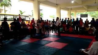 Parmitas DSO kick boxing fight at sushma Patil school in Kamothe on 21AUGUST 2018