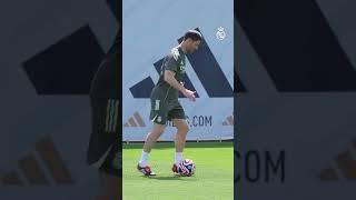 Xabi Alonso first training with Real Madrid #football #realmadrid #xabialonso #shorts #training