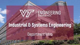 Virginia Tech Industrial and Systems Engineering 2020 Department Intro