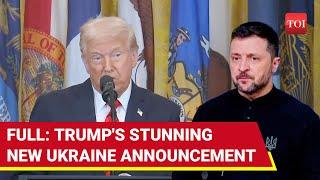 Trump's 'RARE' Ukraine Announcement; Touts New Minerals Deal Amid Russian Attacks | Watch