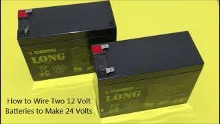 How to Wire Two 12 Volt Batteries to Make 24 Volts