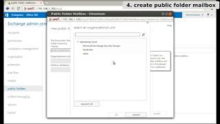 Exchange 2013 create mailbox and public folders