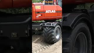 Excavator pe roti Atlas 140W #shorts