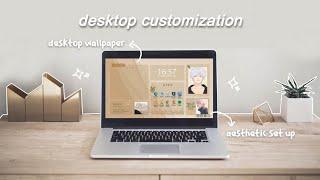 how to make your laptop/pc aesthetic  (windows 10 customization)