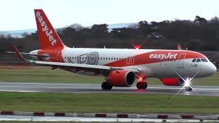 First Visit of an easyJet A320NEO to Manchester | G-UZHD Landing at Manchester Airport