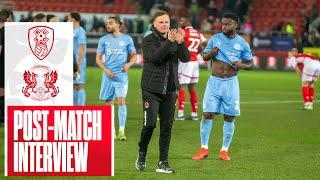 Richie Wellens on defeat at Rotherham United