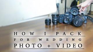 Wedding Photography and Video : How I Pack For It