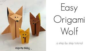 How to Make Easy Origami Wolf - A Step by Step Tutorial