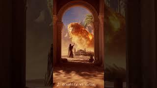 AI Art2: Desert Magic!  Mage Summons ROARING LION of Sand & Embers! | Wan2.1-T2V-14B