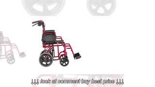 NOVA Medical Products 22 Heavy Duty Transport Wheelchair, Blue