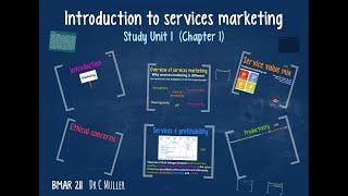 BMAR211 SU1CH1 - Introduction to Services Marketing 2021