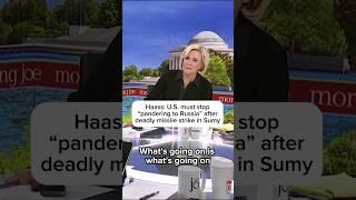 Haass: U.S. must stop 'pandering to Russia' after deadly missile strike in Sumy