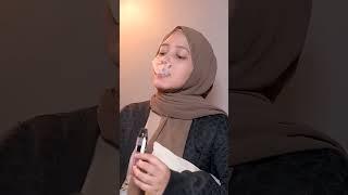 cute Muslim girl vape tricks hijabi girl smoking girl hookah bar hukka bar vaping #shorts