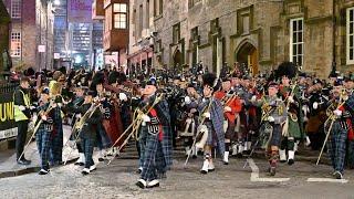 The Royal Edinburgh Military Tattoo 2024 |  Pipes & Drums and Military Bands March Out