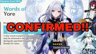 SKIRK IS FINALY PLAYABLE!? Huge New Character News and details of Genshin Impact Version 5.4 to 5.7