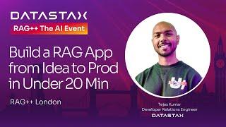 Build a RAG App In Under 20 Minutes | DataStax