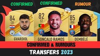  NEW CONFIRMED TRANSFERS & RUMOURS!  (FIFA 24) │ EAFC 24 ft. Gvardiol , Ramos, Dembele…