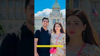 Iqrar Ul Hassan and Third Wife Aroosa In Prague #youtubeshorts #iqrarulhassan #viral #trip