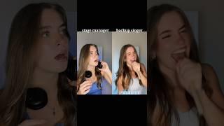 #pov the main lead got sick, so the shy backup singer is put on stage..& shocks everyone
