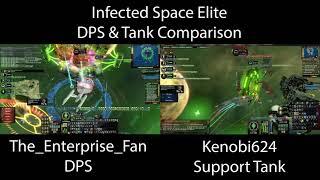 Star Trek Online Tank/DPS Side by Side 1.1 Mil DPS Fire at Will Run