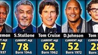 Age Of Famous Hollywood Actors In 2024 | Oldest To Youngest | Top 100 Hollywood Actors ||