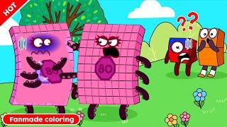 Who is The Real NB 80? Numberblocks Fanmade Coloring Story