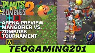 PvZ 2 | Arena Preview | Mangofier vs. Zomboss Tournament Gameplay