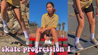 Learning How to Skate In 5 Days! (Girl Skate Progression)