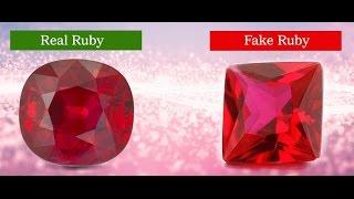 Steps To Identify Real Ruby Gemstone