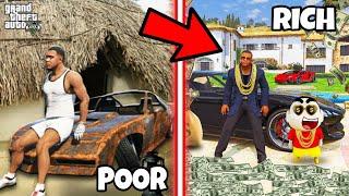 GTA 5 : Franklin Shinchan & Pinchan Change Their Poor Life To Richest Life in GTA 5 in tamil