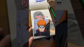 Pain drawing  | naruto drawing || anime drawing #shorts #anime #drawing #art