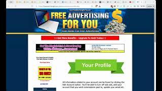 Setting Up Your Free Advertising For You Profile